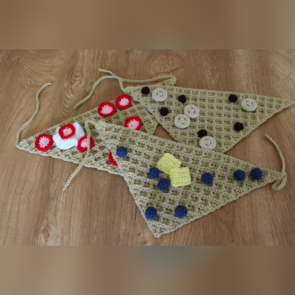 Handmade Waffle Dog Bandana